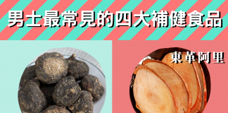 男士最常見的四大補健食品